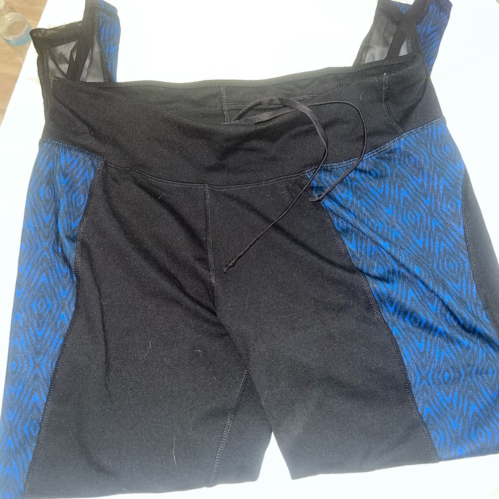 Athletic Works Black and Blue Active Pants